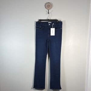 Frame Denim Dark Blue Boot Cut Jeans Le Mini Boot